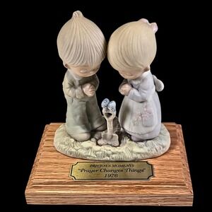 Precious Moments "Prayer Changes Things" 1976 Figurine  | E-1375/B | Vintage